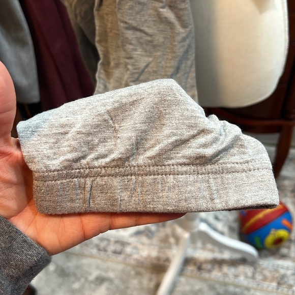 NWT adorable soft jumpsuit with pockets and drawstring keyhole back raw hem - Picture 4 of 4